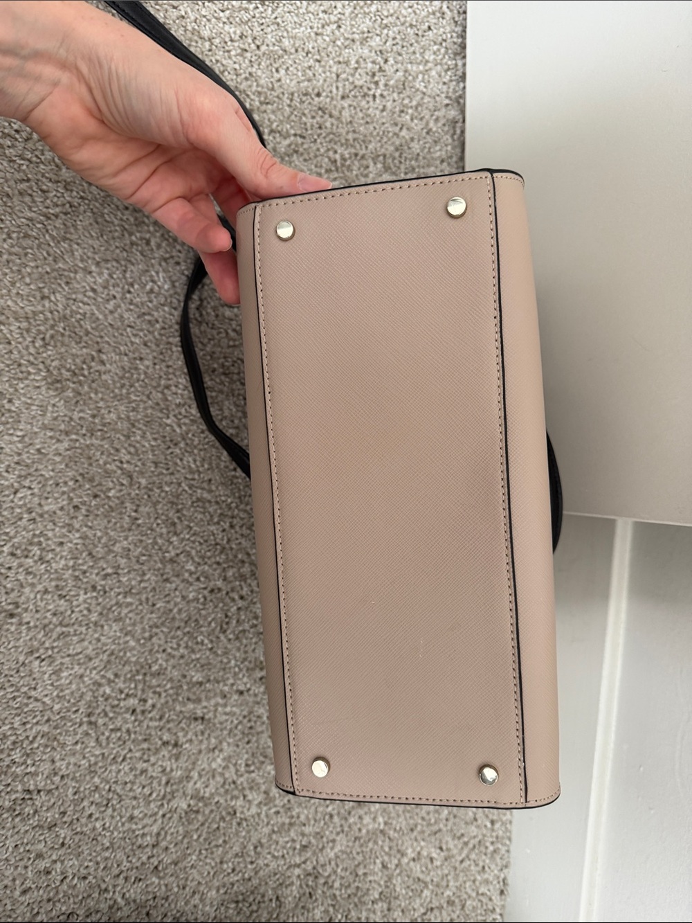 kate spade Two-Tone Blush, White & Black Satchel - Picture 3 of 5